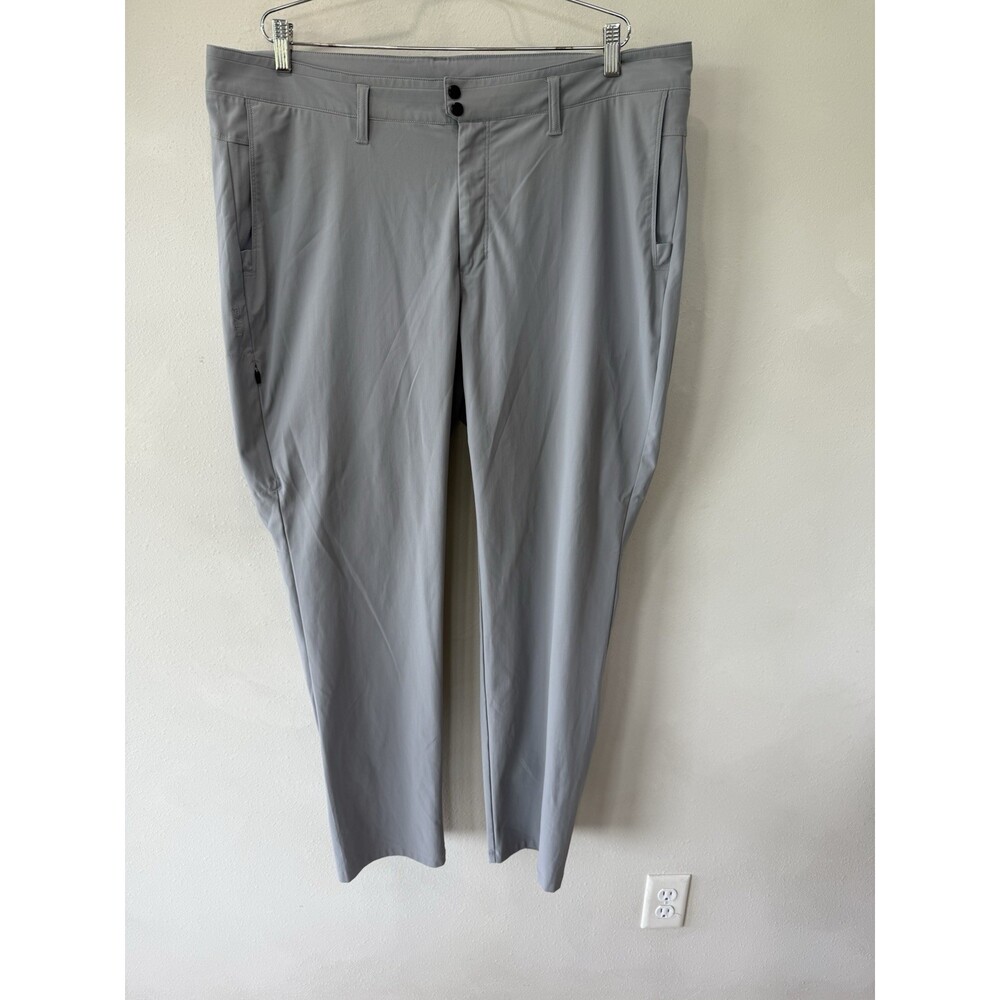 BYLT Men’s Premium Basics Straight Leg Pants Size 40 Golf Athletic Gray